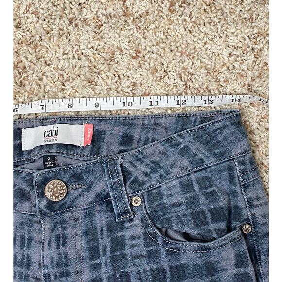 Cabi Tie Dye Skinny Denim Jeans Size 2 - Picture 11 of 13
